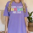Special Education Teacher SPED Sorry I Can't IEPS Are Due Women's Comfort Colors T-Shirt Violet Special Education Teacher SPED Sorry I Can't IEPS Are Due Women's Comfort Colors T-Shirt Violet