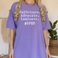 SPED Special Ed Teacher Para Aide Assistant For Men Women Women's Comfort Colors T-Shirt Violet SPED Special Ed Teacher Para Aide Assistant For Men Women Women's Comfort Colors T-Shirt Violet