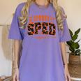 Sped Squad Team Special Education Teacher Halloween Women's Comfort Colors T-Shirt Violet Sped Squad Team Special Education Teacher Halloween Women's Comfort Colors T-Shirt Violet