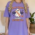 In My Spooky Math Teacher Era Groovy Retro Halloween Costume For Men Women Women's Comfort Colors T-Shirt Violet In My Spooky Math Teacher Era Groovy Retro Halloween Costume For Men Women Women's Comfort Colors T-Shirt Violet