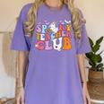 Spooky Teacher Club Halloween Women's Comfort Colors T-Shirt Violet Spooky Teacher Club Halloween Women's Comfort Colors T-Shirt Violet