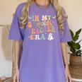 In My Spooky Teacher Era Groovy Hippie Retro Ghost Halloween Men Women Kids Women's Comfort Colors T-Shirt Violet In My Spooky Teacher Era Groovy Hippie Retro Ghost Halloween Men Women Kids Women's Comfort Colors T-Shirt Violet