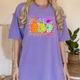 Spooky Teacher Halloween Ghost Fall Autumn Season Women Women's Comfort Colors T-Shirt Violet