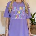 Spring Easter Reading Teacher Science Of Reading Women's Comfort Colors T-Shirt Violet Spring Easter Reading Teacher Science Of Reading Women's Comfort Colors T-Shirt Violet