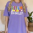 Steam Teacher Science Tech Engineering Arts Maker Women's Comfort Colors T-Shirt Violet