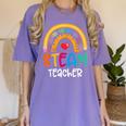 STEAM Teacher Squad Team Crew Back To School STEM Special Women's Comfort Colors T-Shirt Violet