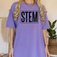 Stem Teacher Science Technology Engineering Math Teachers Women's Comfort Colors T-Shirt Violet Stem Teacher Science Technology Engineering Math Teachers Women's Comfort Colors T-Shirt Violet