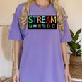 Stream Technology Robotics Shirt For Teachers And Students Premium Tri-Blend Women's Comfort Colors T-Shirt Violet Stream Technology Robotics Shirt For Teachers And Students Premium Tri-Blend Women's Comfort Colors T-Shirt Violet