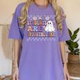 My Students Are Spooktacular Teacher Halloween Vibes Women's Comfort Colors T-Shirt Violet
