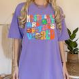 My Students Are Out Of This World Space Groovy Teacher Women's Comfort Colors T-Shirt Violet My Students Are Out Of This World Space Groovy Teacher Women's Comfort Colors T-Shirt Violet