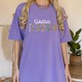 Substitute Teacher Supplies For Teachers Leopard For Men Women Women's Comfort Colors T-Shirt Violet