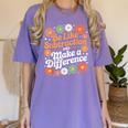 Be Like Subtraction Make A Difference Teacher Student Math Women's Comfort Colors T-Shirt Violet Be Like Subtraction Make A Difference Teacher Student Math Women's Comfort Colors T-Shirt Violet