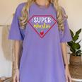 Super Heroe Maestra Espanol Spanish Super Teacher Women's Comfort Colors T-Shirt Violet