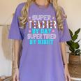 Super Teacher By Day Super Tired By Night Superhero Teacher Men Women Women's Comfort Colors T-Shirt Violet
