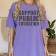 Support Public Education Protect Teachers Students Schools Women's Comfort Colors T-Shirt Violet Support Public Education Protect Teachers Students Schools Women's Comfort Colors T-Shirt Violet