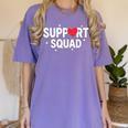 Support Squad Cute Heart Supportive Teacher Team Member Women's Comfort Colors T-Shirt Violet Support Squad Cute Heart Supportive Teacher Team Member Women's Comfort Colors T-Shirt Violet