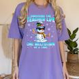 Surviving The Teacher Life Pjs Pajamas Christmas Xmas Teache Women's Comfort Colors T-Shirt Violet Surviving The Teacher Life Pjs Pajamas Christmas Xmas Teache Women's Comfort Colors T-Shirt Violet