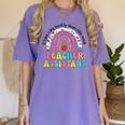 It Takes A Big Heart To Shape Little Minds Teacher Assistant Women's Comfort Colors T-Shirt Violet It Takes A Big Heart To Shape Little Minds Teacher Assistant Women's Comfort Colors T-Shirt Violet
