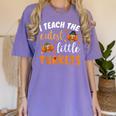 I Teach The Cutest Little Turkeys For Teacher Thanksgiving Women's Comfort Colors T-Shirt Violet I Teach The Cutest Little Turkeys For Teacher Thanksgiving Women's Comfort Colors T-Shirt Violet
