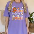 I Teach The Cutest Pumpkins In The Patch Halloween Teacher Women's Comfort Colors T-Shirt Violet I Teach The Cutest Pumpkins In The Patch Halloween Teacher Women's Comfort Colors T-Shirt Violet