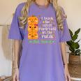 I Teach The Cutest Pumpkins In The Patch Infant Teacher Women's Comfort Colors T-Shirt Violet