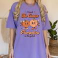 I Teach The Cutest Pumpkins In The Patch Retro Teacher Fall Women's Comfort Colors T-Shirt Violet I Teach The Cutest Pumpkins In The Patch Retro Teacher Fall Women's Comfort Colors T-Shirt Violet