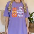 i Teach The Cutest Pumpkins In The Patch Teacher Halloween Women's Comfort Colors T-Shirt Violet i Teach The Cutest Pumpkins In The Patch Teacher Halloween Women's Comfort Colors T-Shirt Violet
