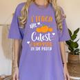I Teach The Cutest Pumpkins In The Patch Teacher School For Men Women Kids Women's Comfort Colors T-Shirt Violet I Teach The Cutest Pumpkins In The Patch Teacher School For Men Women Kids Women's Comfort Colors T-Shirt Violet