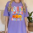 I Teach The Cutest Pumpkins In The Patch Teacher Women's Comfort Colors T-Shirt Violet I Teach The Cutest Pumpkins In The Patch Teacher Women's Comfort Colors T-Shirt Violet