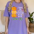 I Teach Cutest Pumpkins In Patch Thanksgiving Teacher Pre-K For Men Women Women's Comfort Colors T-Shirt Violet I Teach Cutest Pumpkins In Patch Thanksgiving Teacher Pre-K For Men Women Women's Comfort Colors T-Shirt Violet