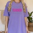 TEACH Inspirational Teacher Comfortable & Stylish T-Shirt Women's Comfort Colors T-Shirt Violet TEACH Inspirational Teacher Comfortable & Stylish T-Shirt Women's Comfort Colors T-Shirt Violet