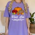 Teach Love Inspire Autumn Fall Plaid Leopard Pumpkin Teacher For Men Women Kids Women's Comfort Colors T-Shirt Violet Teach Love Inspire Autumn Fall Plaid Leopard Pumpkin Teacher For Men Women Kids Women's Comfort Colors T-Shirt Violet