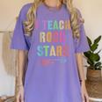 I TEACH ROCKSTARS Band Vibes Teacher Rocks My Music Teaching Women's Comfort Colors T-Shirt Violet I TEACH ROCKSTARS Band Vibes Teacher Rocks My Music Teaching Women's Comfort Colors T-Shirt Violet