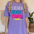 I Teach Rockstars Tee Orchestra Music Teacher Back To School Women's Comfort Colors T-Shirt Violet I Teach Rockstars Tee Orchestra Music Teacher Back To School Women's Comfort Colors T-Shirt Violet