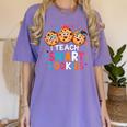 I Teach Smart Cookies Cute Back To School Teacher Women's Comfort Colors T-Shirt Violet I Teach Smart Cookies Cute Back To School Teacher Women's Comfort Colors T-Shirt Violet