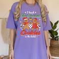 I Teach The Smartest Cookies In The Batch Teacher Christmas For Men Women Kids Women's Comfort Colors T-Shirt Violet