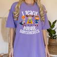 I Teach Superheroes Cute Back To School Teacher Women's Comfort Colors T-Shirt Violet I Teach Superheroes Cute Back To School Teacher Women's Comfort Colors T-Shirt Violet