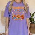 Teach Thanksgiving Teacher Thankful For My Preschool Turkeys Women's Comfort Colors T-Shirt Violet Teach Thanksgiving Teacher Thankful For My Preschool Turkeys Women's Comfort Colors T-Shirt Violet