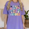 Teach Tiny Actors Theater Drama Teacher Drama Teaching Women's Comfort Colors T-Shirt Violet Teach Tiny Actors Theater Drama Teacher Drama Teaching Women's Comfort Colors T-Shirt Violet