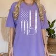 Teacher American Flag Teacher's Day Teaching Women's Comfort Colors T-Shirt Violet Teacher American Flag Teacher's Day Teaching Women's Comfort Colors T-Shirt Violet