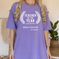 Teacher Appreciation Shirts Teacher Of The Year Women's Comfort Colors T-Shirt Violet