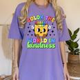 Teacher Back To School Color In Kindness Crayon Pencil Women's Comfort Colors T-Shirt Violet