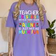 Teacher Besties Because Going Crazy Alone Is Not Fun Women's Comfort Colors T-Shirt Violet Teacher Besties Because Going Crazy Alone Is Not Fun Women's Comfort Colors T-Shirt Violet