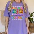 Teacher We Are Like A Box Of Crayons Back To School Men Women Kids Women's Comfort Colors T-Shirt Violet Teacher We Are Like A Box Of Crayons Back To School Men Women Kids Women's Comfort Colors T-Shirt Violet