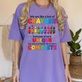 Teacher We Are Like a Box Of Crayons Back To School Women's Comfort Colors T-Shirt Violet Teacher We Are Like a Box Of Crayons Back To School Women's Comfort Colors T-Shirt Violet