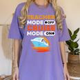 Teacher Cruise Shirt Cruise Mode Men Women Women's Comfort Colors T-Shirt Violet Teacher Cruise Shirt Cruise Mode Men Women Women's Comfort Colors T-Shirt Violet