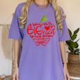 Teacher Day T Shirt Appreciation Day Apple Teach Learn Women's Comfort Colors T-Shirt Violet Teacher Day T Shirt Appreciation Day Apple Teach Learn Women's Comfort Colors T-Shirt Violet