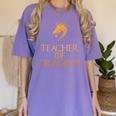Teacher Of Dragons For Teachers Top Tee T-Shirt Women's Comfort Colors T-Shirt Violet Teacher Of Dragons For Teachers Top Tee T-Shirt Women's Comfort Colors T-Shirt Violet