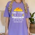 Being a Teacher Is Easy Everything Is On Fire T-Shirt For Men Women Kids Women's Comfort Colors T-Shirt Violet Being a Teacher Is Easy Everything Is On Fire T-Shirt For Men Women Kids Women's Comfort Colors T-Shirt Violet