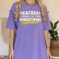 Teacher Educational Superhero School Teachers Women's Comfort Colors T-Shirt Violet Teacher Educational Superhero School Teachers Women's Comfort Colors T-Shirt Violet